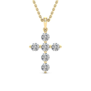 0.66TCW Round Cut Diamond Evangeline Moissanite Necklace For Women