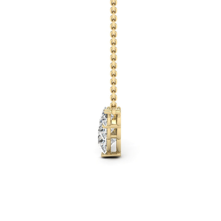 1.0CT Round Cut Moissanite Five Stone Diamond Pendant Necklace For Her