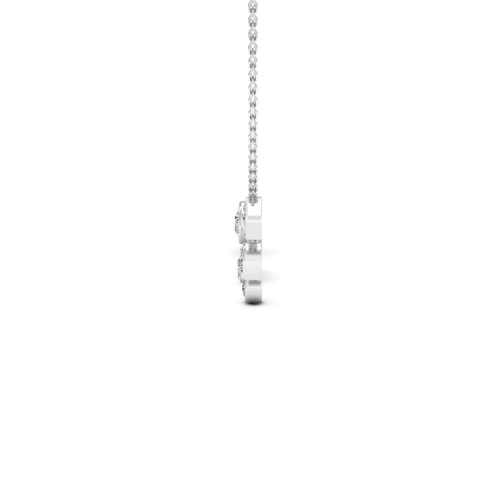 3.4TCW Bezel Set Five Stone Diamond Moissanite Necklace For Women
