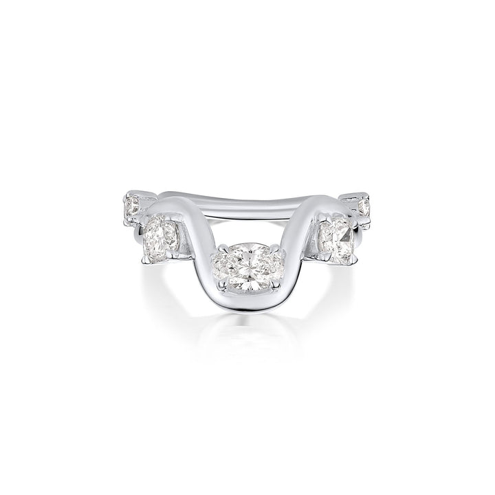 Oval & Cushion Diamond CVD EF/VVS Unique Wedding Band