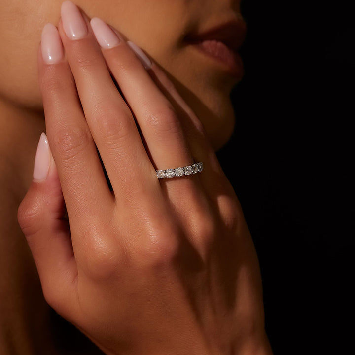 Cushion FG-VS1 Lab Grown Diamond Full Eternity Wedding Band