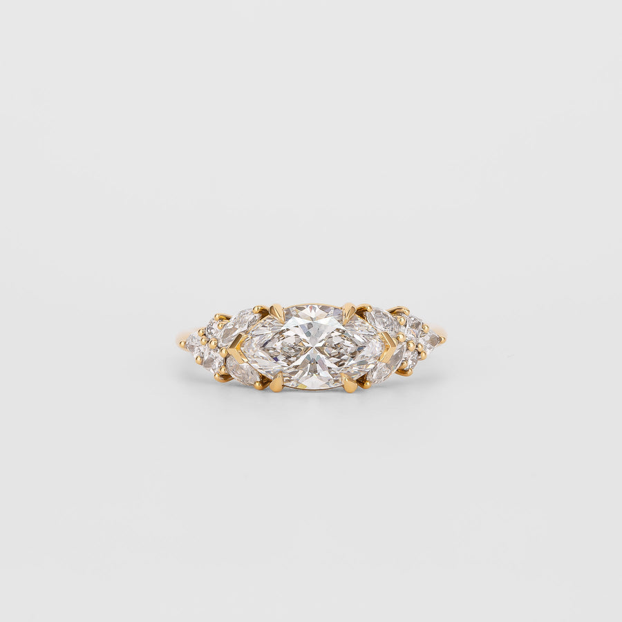 Marquise cut engagement ring, Marquise diamond engagement ring, Marquise solitaire engagement ring, Marquise halo engagement ring, 