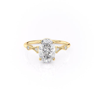 1-91ct-oval-cut-solitaire-milgrain-pave-set-moissanite-engagement-ring