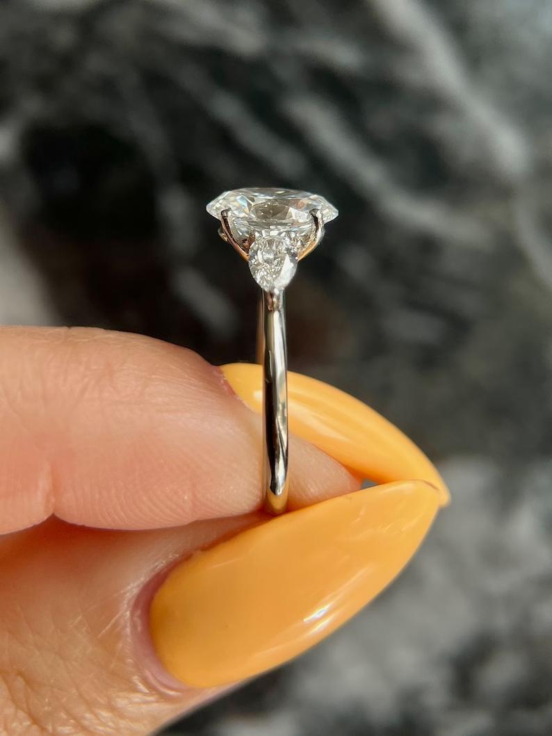 Oval ethical engagement ring, Oval sustainable engagement ring, Oval conflict-free engagement ring, Oval certified engagement ring, Oval affordable luxury engagement ring, 
