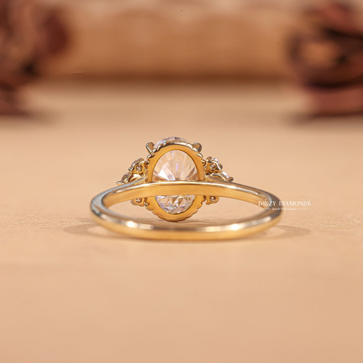 Oval made-to-order engagement ring, Oval personalized engagement ring, Oval exclusive engagement ring, Oval engraved engagement ring, Oval halo diamond engagement ring, Oval solitaire diamond engagement ring, 