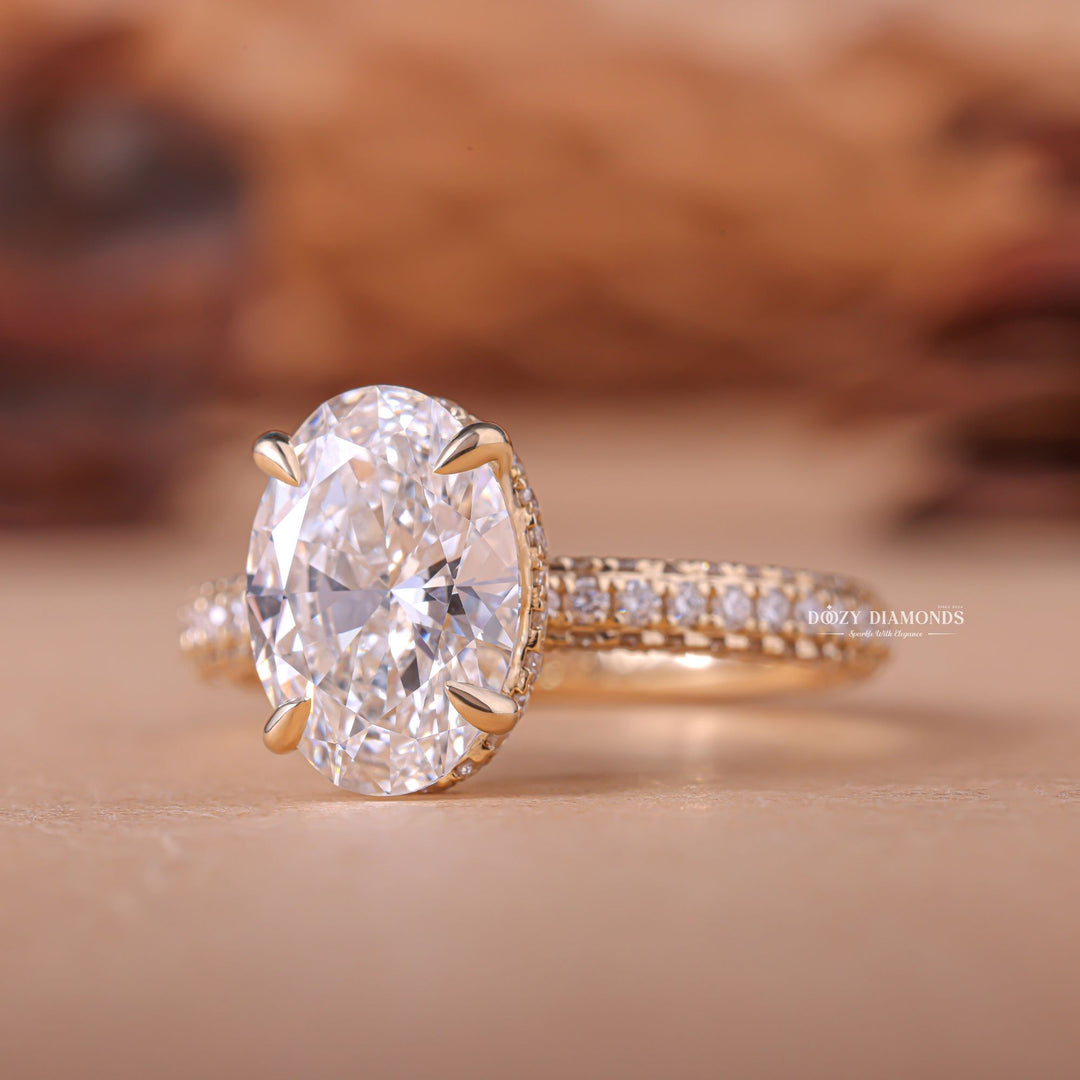 Oval handmade diamond engagement ring, Oval custom diamond engagement ring, Oval made-to-order diamond engagement ring, Oval personalized diamond engagement ring