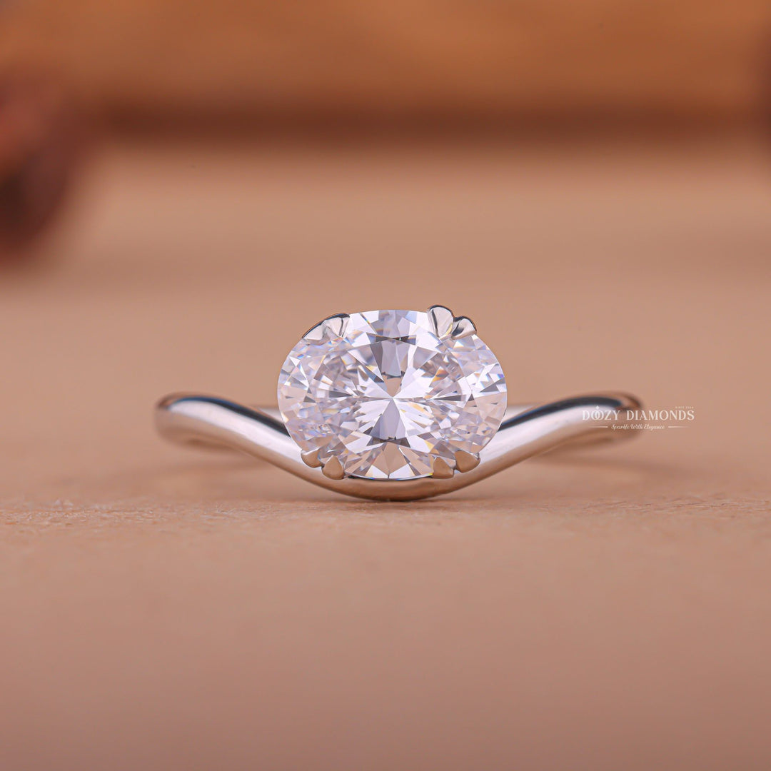 Oval customized diamond engagement ring, Oval made-to-order diamond engagement ring, Oval personalized diamond engagement ring,