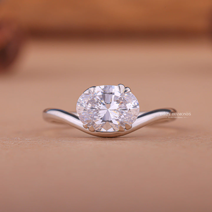 Oval customized diamond engagement ring, Oval made-to-order diamond engagement ring, Oval personalized diamond engagement ring,
