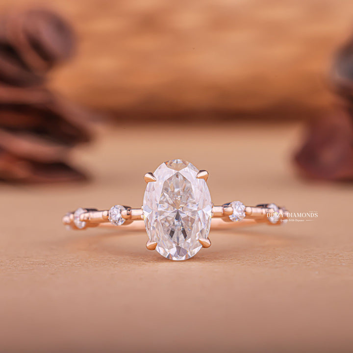 Oval customized diamond engagement ring, Oval made-to-order diamond engagement ring, Oval personalized diamond engagement ring, Oval exclusive diamond engagement ring, 