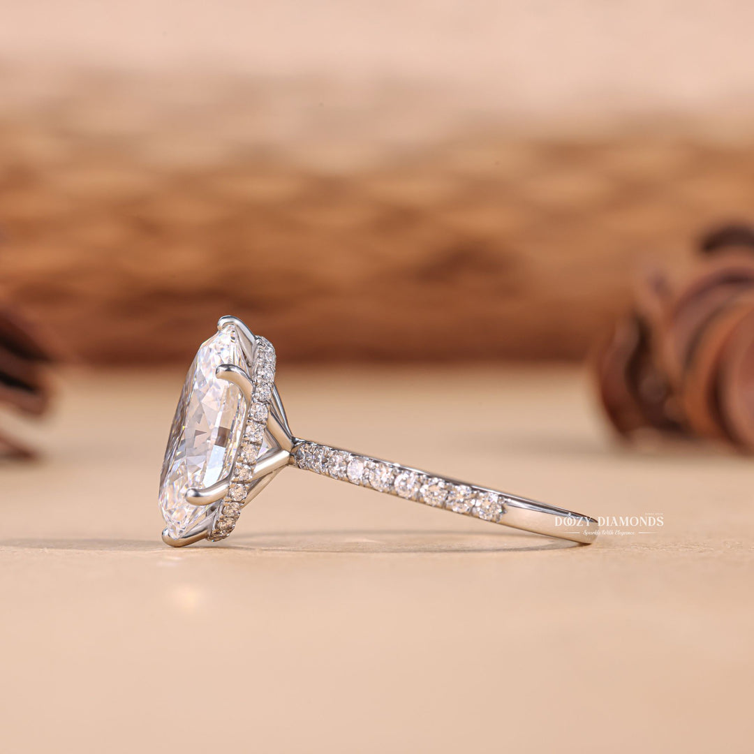 Oval halo diamond engagement ring, Oval solitaire diamond engagement ring, Oval unique diamond engagement ring, Oval custom diamond engagement ring, 