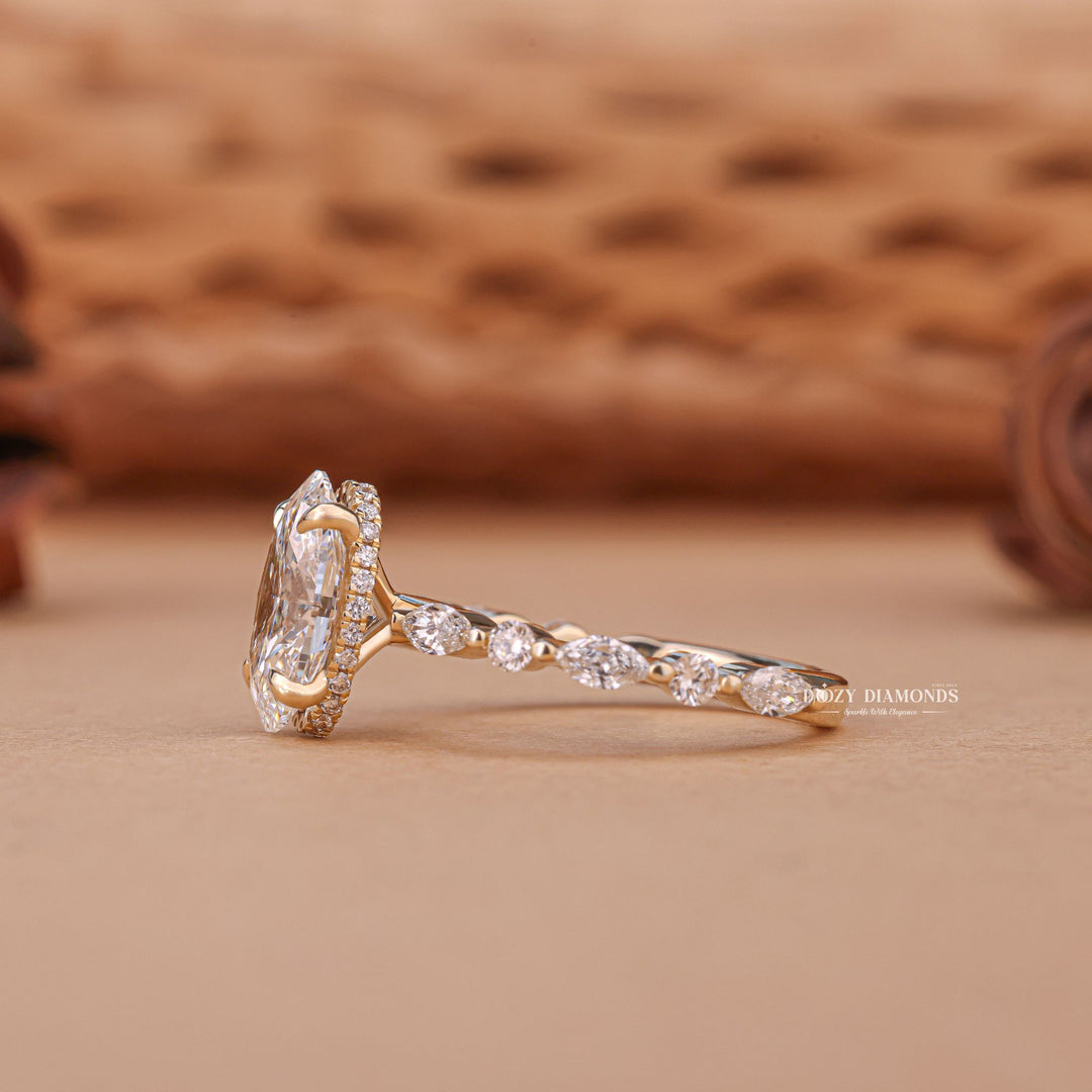 Oval exclusive engagement ring, Oval engraved engagement ring, Oval halo diamond engagement ring, Oval solitaire diamond engagement ring, Oval unique diamond engagement ring,