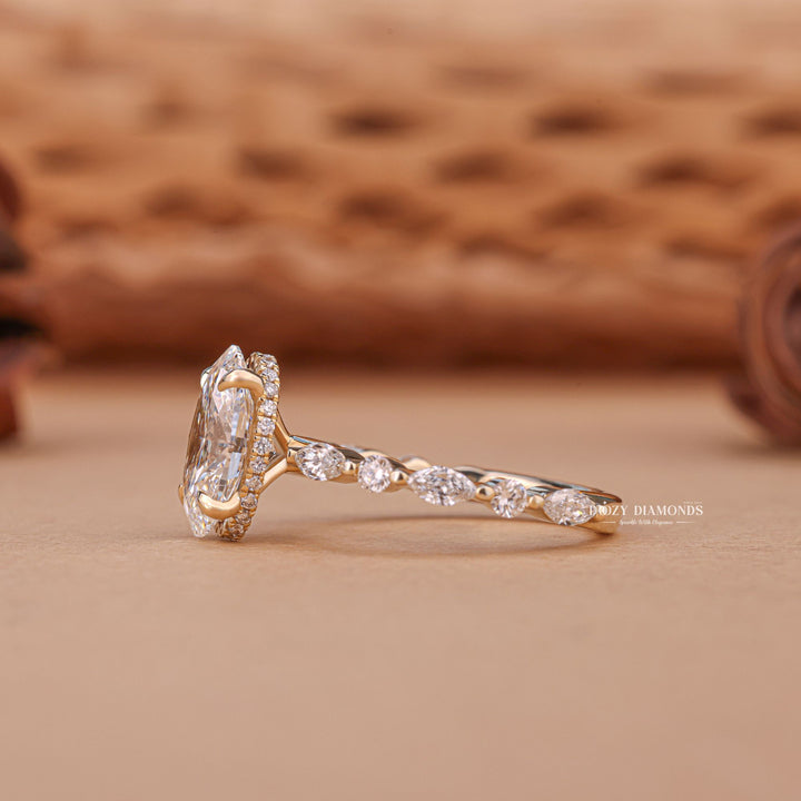 Oval exclusive engagement ring, Oval engraved engagement ring, Oval halo diamond engagement ring, Oval solitaire diamond engagement ring, Oval unique diamond engagement ring,