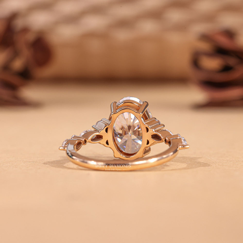 Oval exclusive diamond engagement ring, Oval engraved diamond engagement ring, Oval affordable luxury diamond engagement ring, Oval budget diamond engagement ring, 