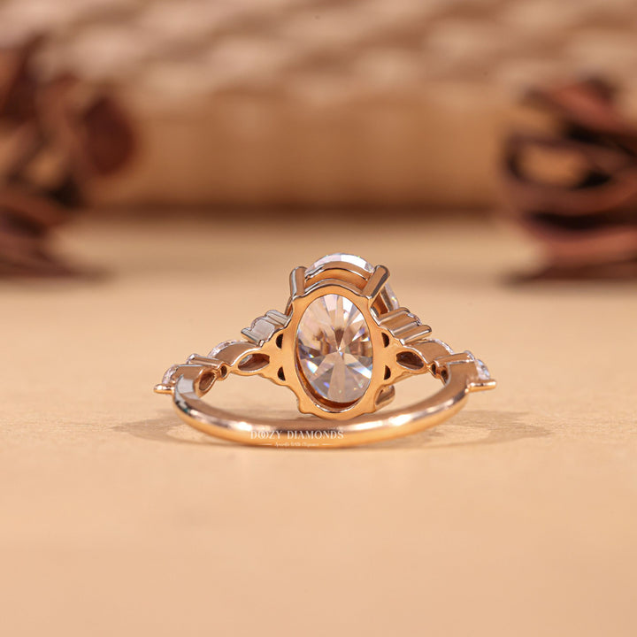 Oval exclusive diamond engagement ring, Oval engraved diamond engagement ring, Oval affordable luxury diamond engagement ring, Oval budget diamond engagement ring, 
