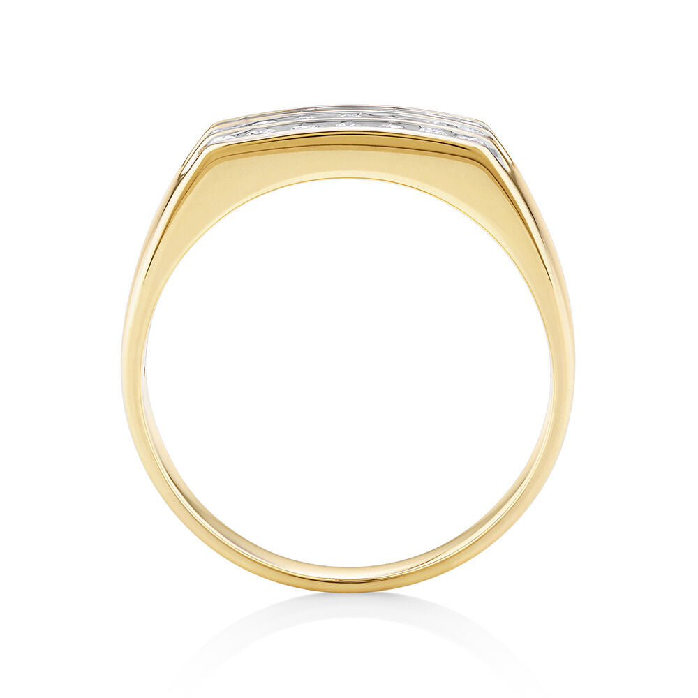4mm Moissanite Men's Channel Set Wedding Band