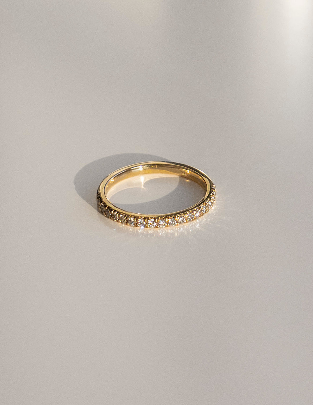 Round Diamond CVD EF/VVS Half Eternity Wedding Band