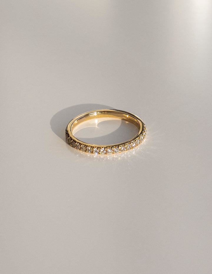 Round Diamond CVD EF/VVS Half Eternity Wedding Band