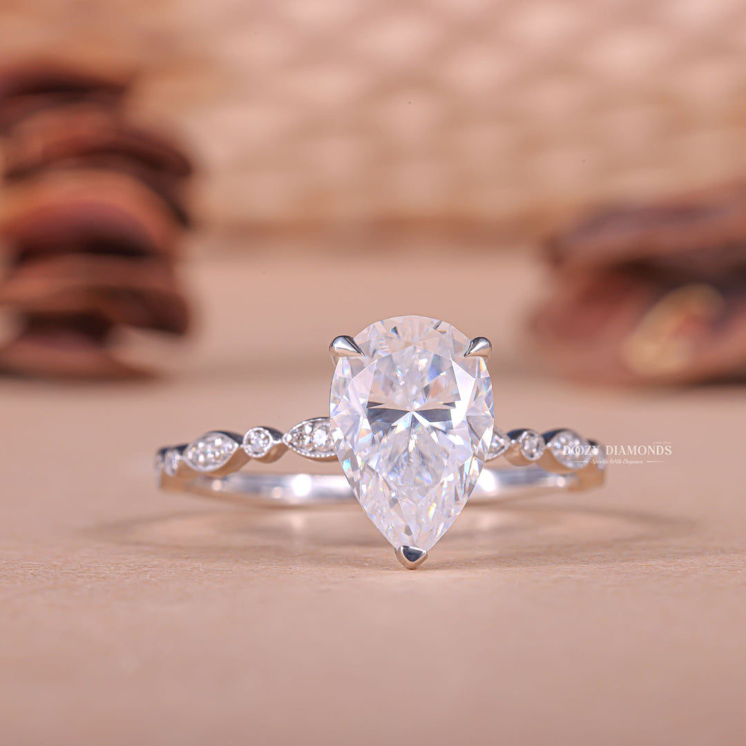 Best pave engagement rings, Classic pave diamond rings, Affordable pave engagement rings, Pave diamond ring in white gold, Unique pave engagement rings, 