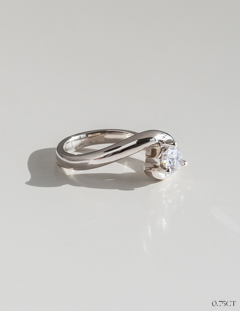 1.0CT-2.0CT Pear Cut Lab Grown Unique Diamond Engagement Ring
