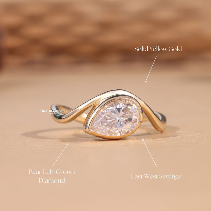 Pear minimalist diamond ring, Pear intricate diamond ring, Pear bold diamond ring, Pear delicate diamond ring, Pear timeless diamond ring, Pear elegant diamond ring, Pear whimsical diamond ring, 
