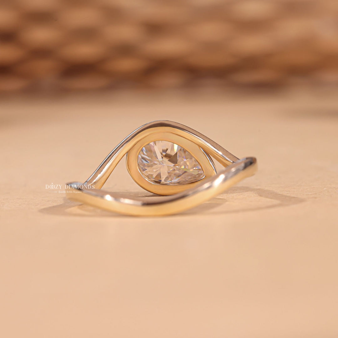  Pear classic diamond ring, Pear modern diamond ring, Pear three-stone diamond ring, Pear side stone diamond ring, Pear cathedral diamond ring, Pear bezel diamond ring, Pear tension set diamond ring,