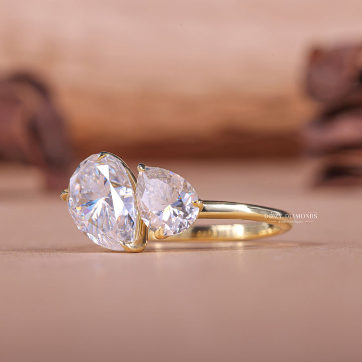 Pear versatile diamond ring, Pear ethical diamond ring, Pear sustainable diamond ring, Pear conflict-free diamond ring, Pear lab-grown diamond ring, 