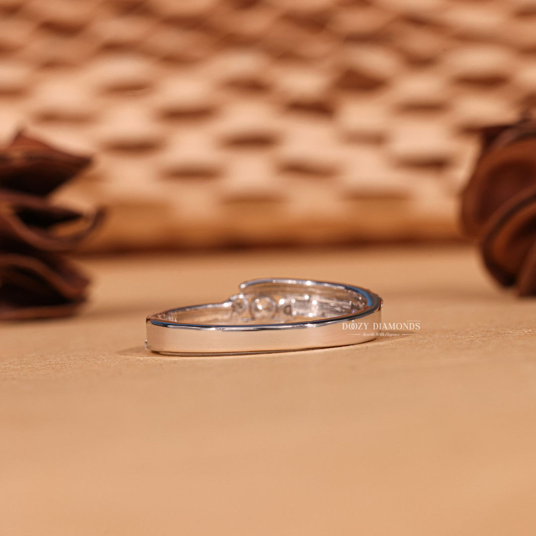 Stunning diamond wedding band, Shimmering diamond wedding band, Lustrous diamond wedding band, Radiating diamond wedding band