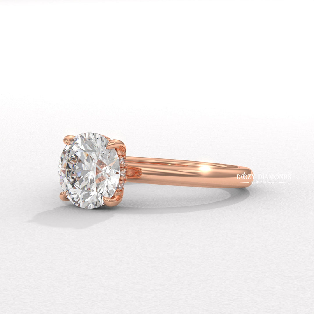 Petite pave hidden halo ring
Luxury hidden halo ring
Rose gold hidden halo ring
White gold hidden halo ring