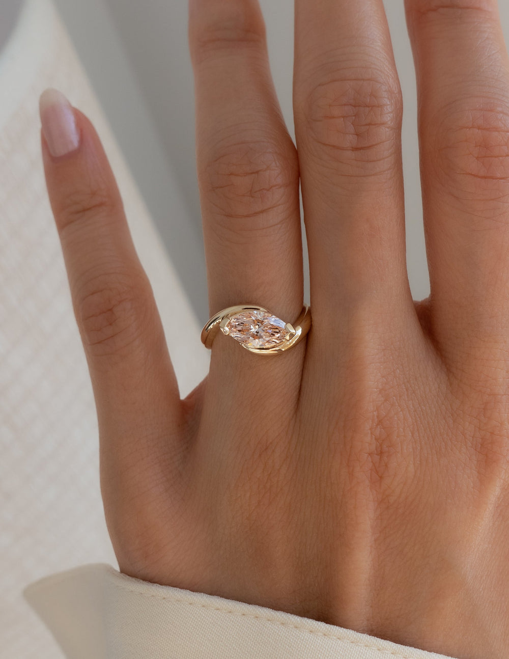Marquise vintage engagement ring, Marquise classic engagement ring, Marquise modern engagement ring, Marquise three-stone engagement ring, Marquise side stone engagement ring