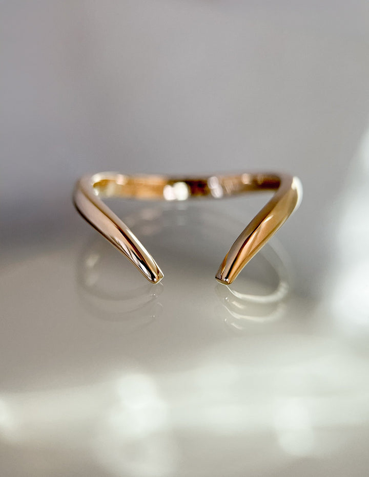 14k|18k Solid Gold Unique Eve Classic Wedding Band