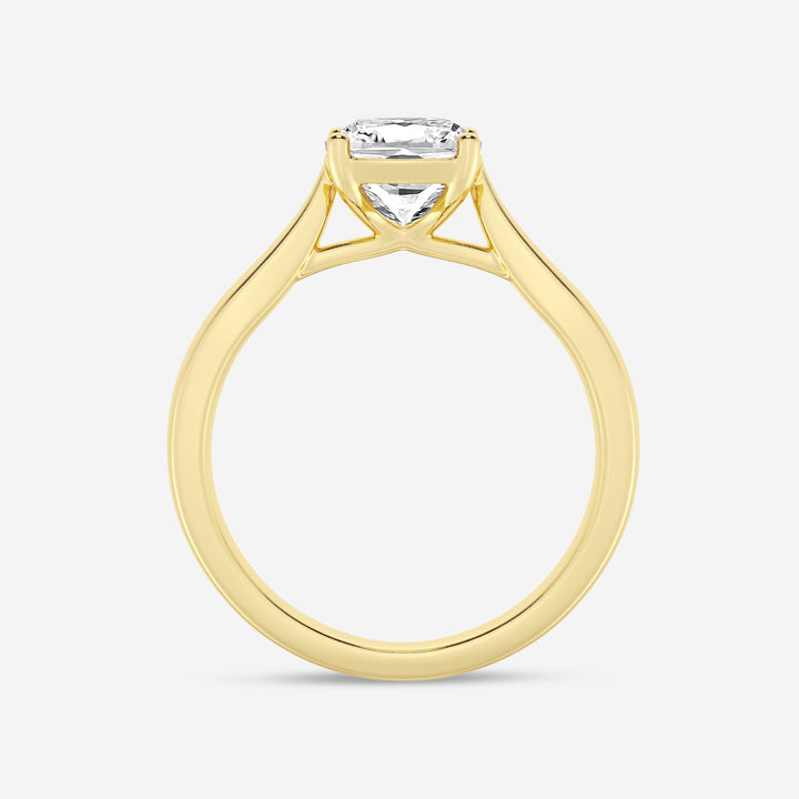 1.0CT Cushion Cut Moissanite Solitaire Diamond Engagement Ring
