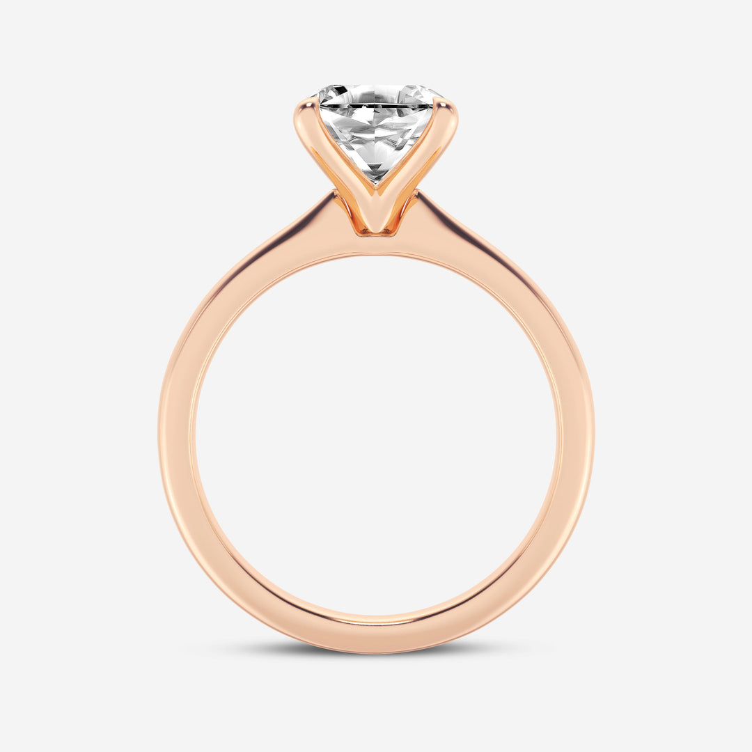 1.0CT Asscher Cut Moissanite Diamond Petite Solitaire Engagement Ring