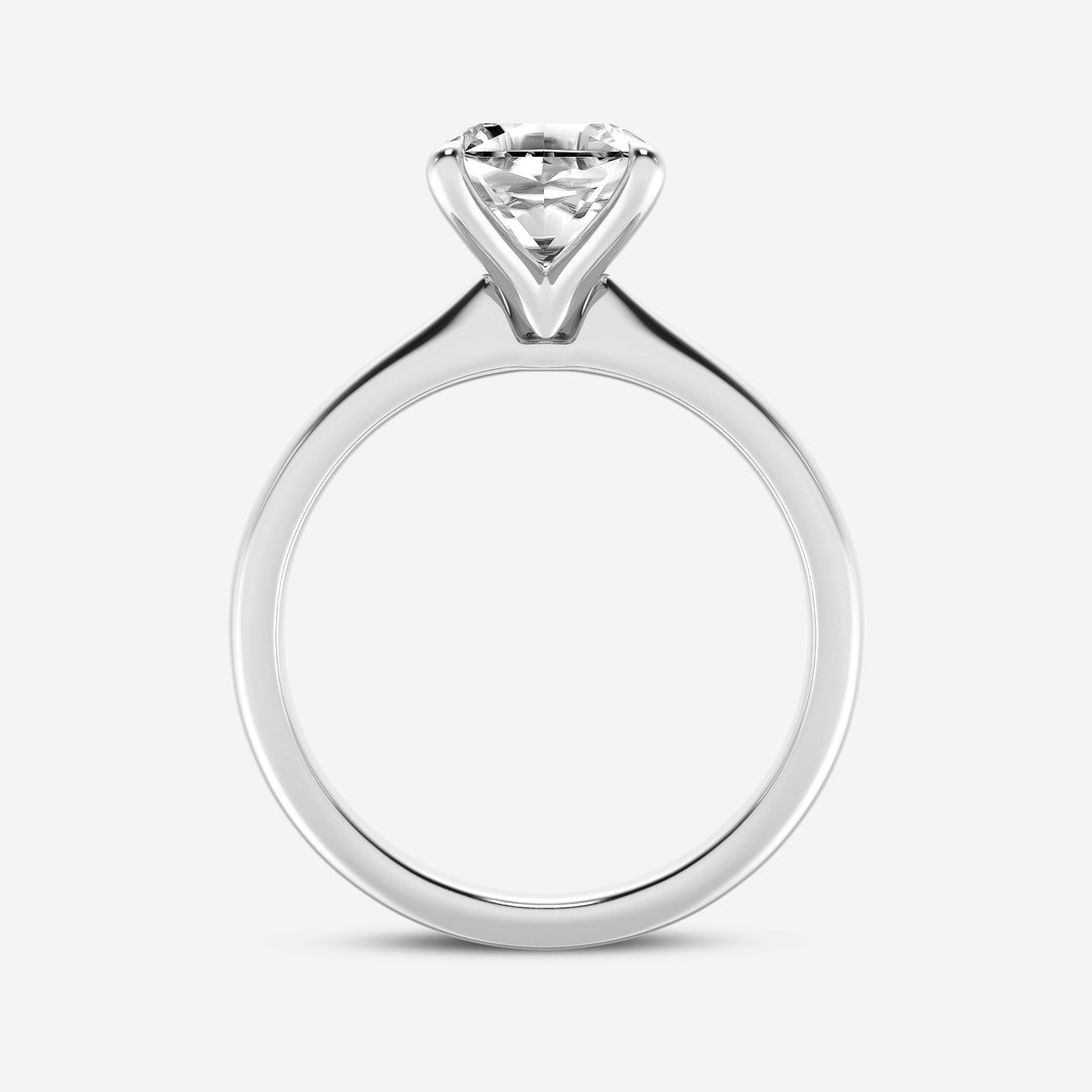 1.0CT Asscher Cut Moissanite Diamond Petite Solitaire Engagement Ring