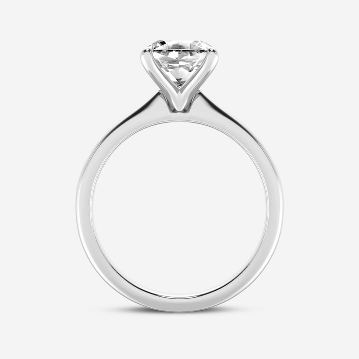 1.0CT Asscher Cut Moissanite Diamond Petite Solitaire Engagement Ring