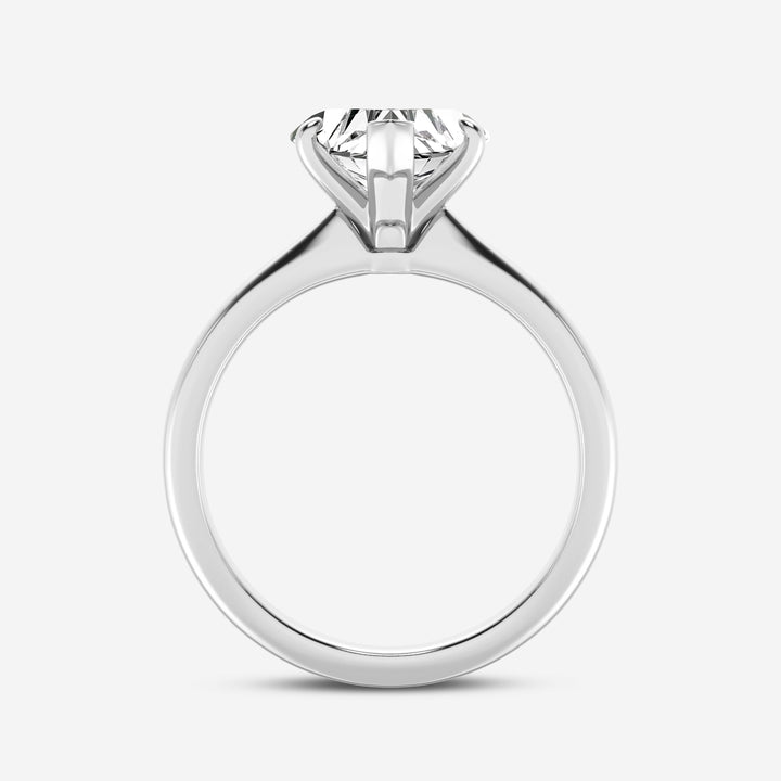 1.0CT Heart Cut Moissanite Solitaire Diamond Engagement Ring