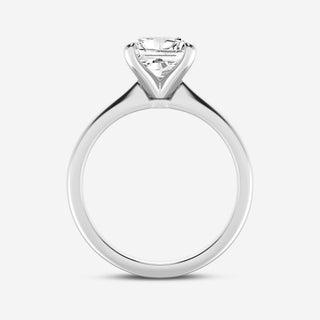 1.0CT Princess Cut Moissanite Petite Solitaire Diamond Engagement Ring