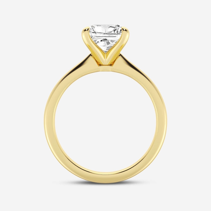 1.0CT Princess Cut Moissanite Petite Solitaire Diamond Engagement Ring