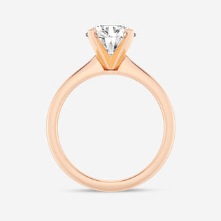 1.0 CT Round Cut Moissanite Solitaire Diamond Engagement Ring
