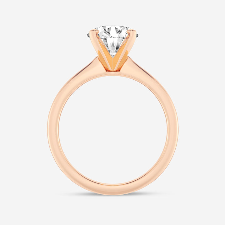1.0 CT Round Cut Moissanite Solitaire Diamond Engagement Ring