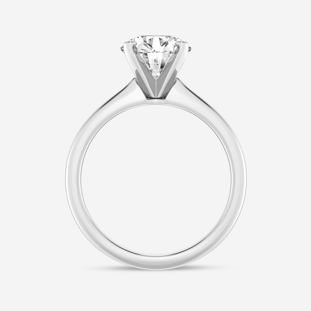 1.0 CT Round Cut Moissanite Solitaire Diamond Engagement Ring