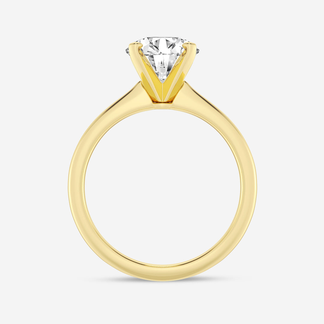 1.0 CT Round Cut Moissanite Solitaire Diamond Engagement Ring