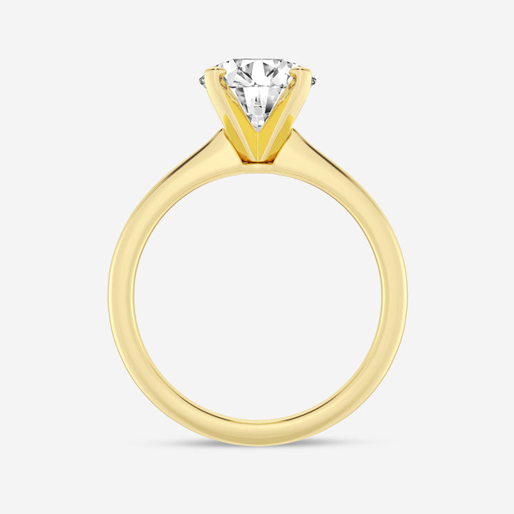 1.0 CT Round Cut Moissanite Solitaire Diamond Engagement Ring