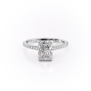 radiant-cut-pave-setting-moissanite-engagement-ring