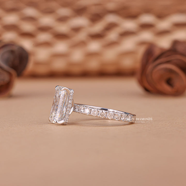 Radiant affordable luxury engagement ring, Radiant budget engagement ring, Radiant expensive engagement ring, Radiant high-quality engagement ring, 