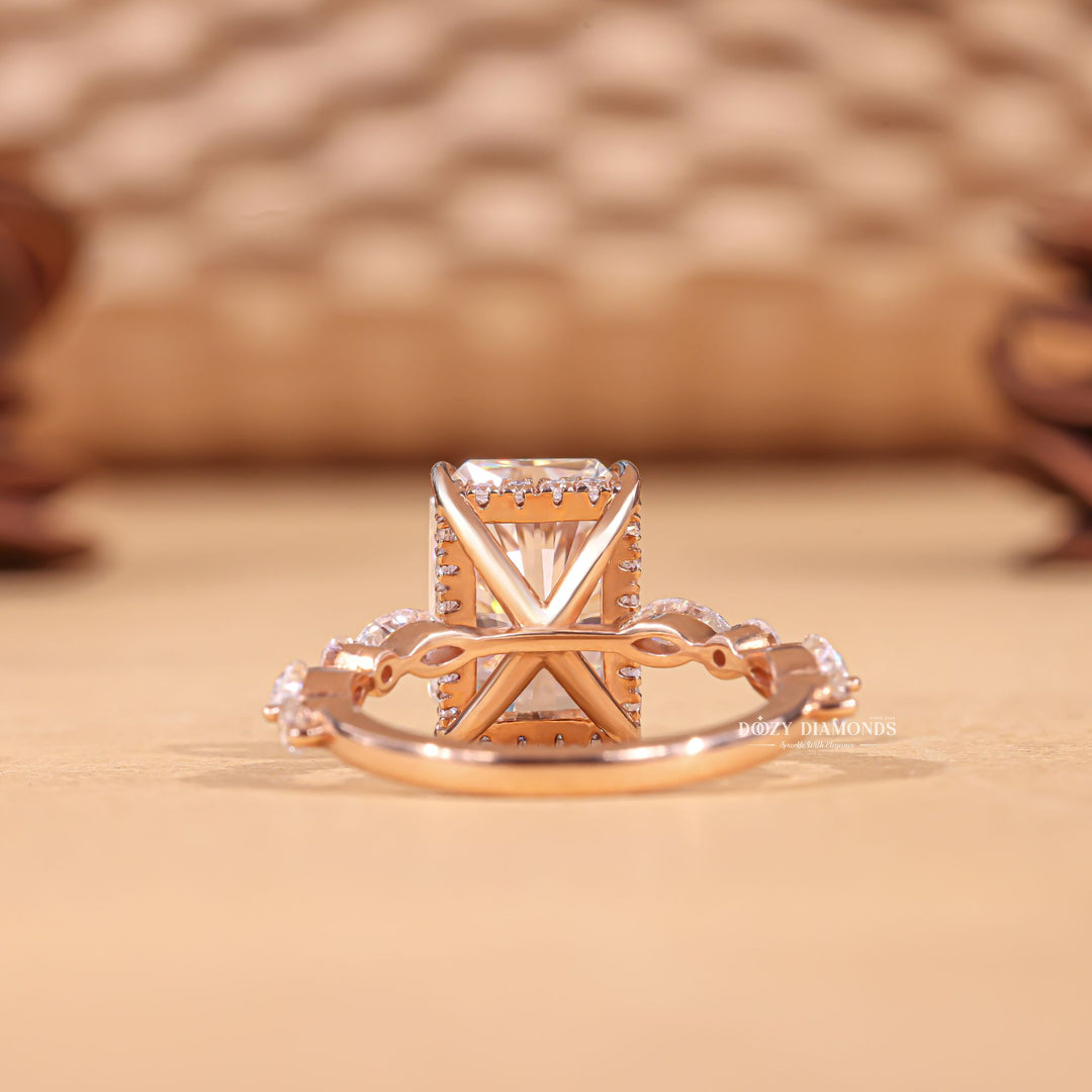 Radiant local diamond engagement ring, Radiant handmade diamond engagement ring, Radiant custom diamond engagement ring, Radiant made-to-order diamond engagement ring, 