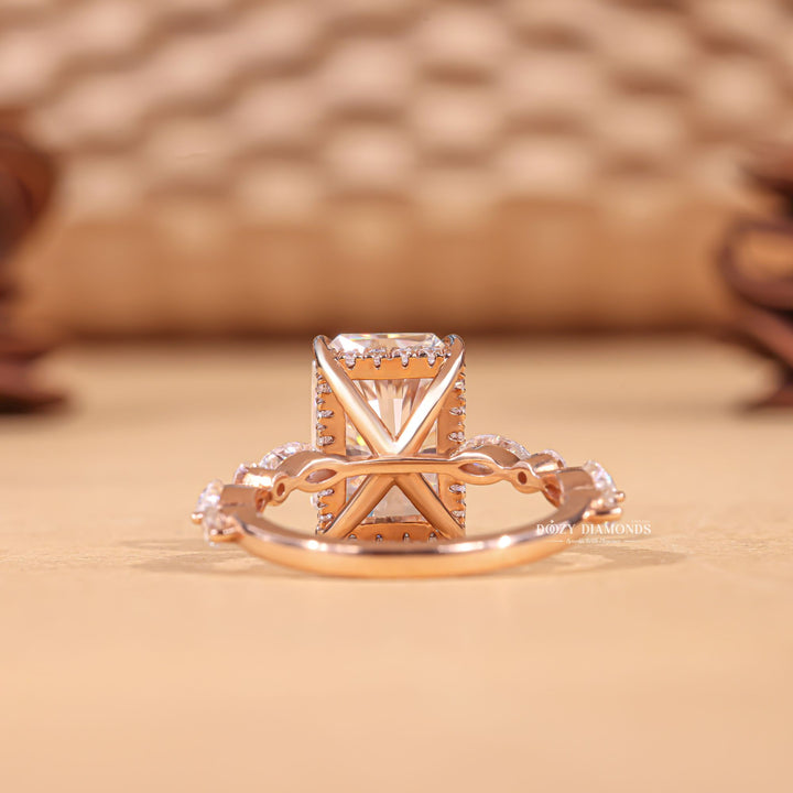 Radiant local diamond engagement ring, Radiant handmade diamond engagement ring, Radiant custom diamond engagement ring, Radiant made-to-order diamond engagement ring, 