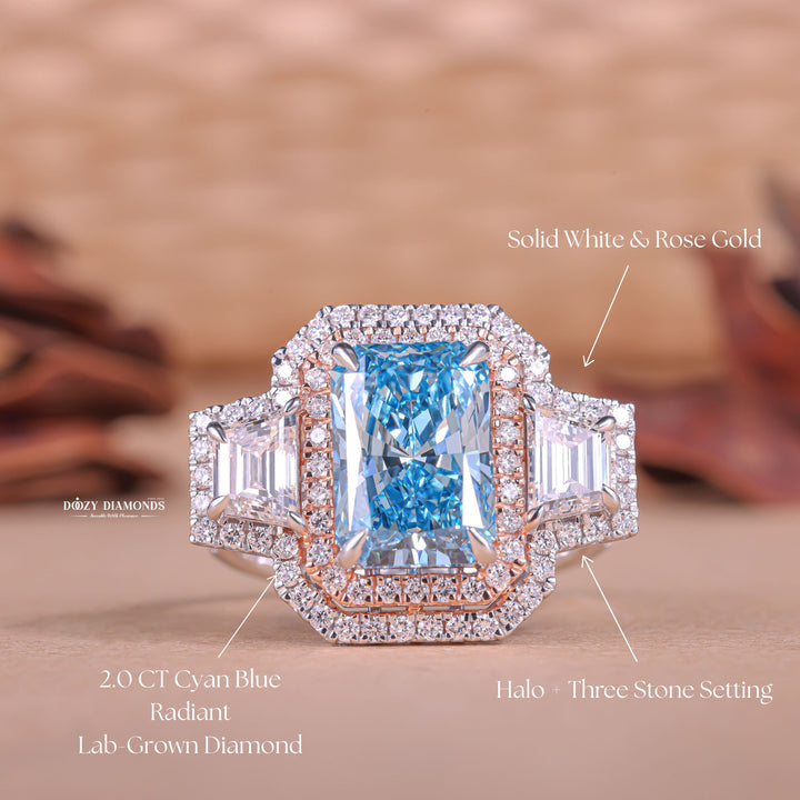 Radiant unique diamond engagement ring, Radiant custom diamond engagement ring, Radiant affordable diamond engagement ring, Radiant luxury diamond engagement ring