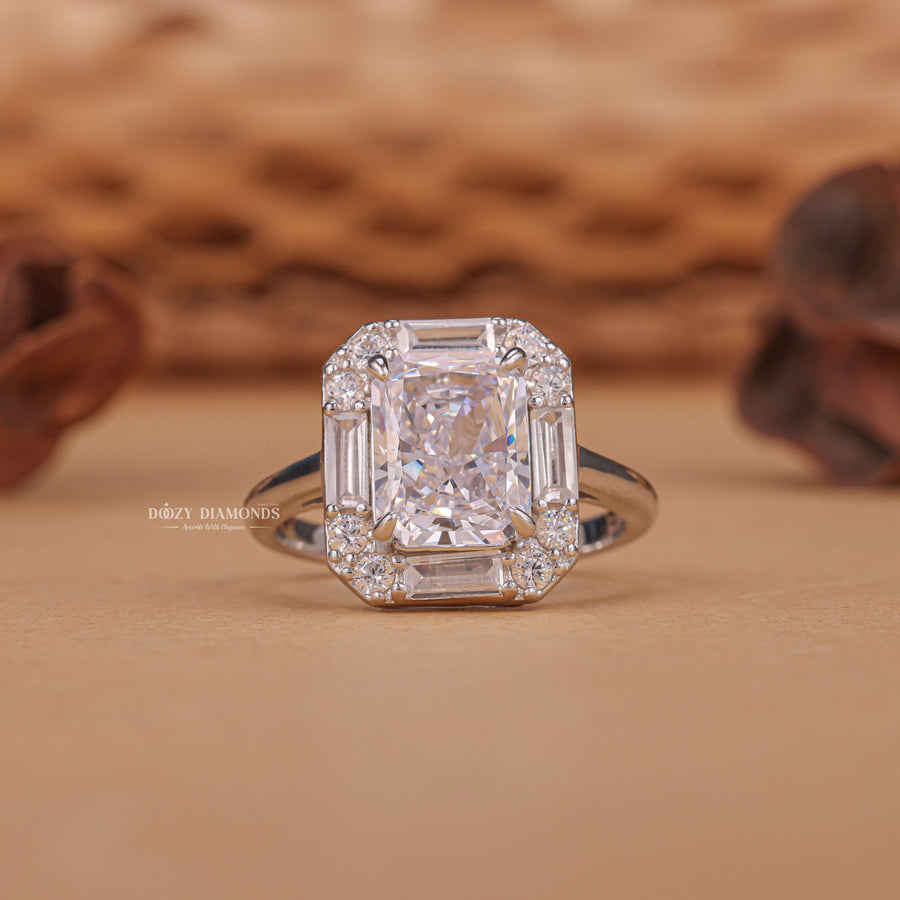 Radiant custom diamond engagement ring, Radiant affordable diamond engagement ring, Radiant luxury diamond engagement ring, Radiant discount diamond engagement ring, 
