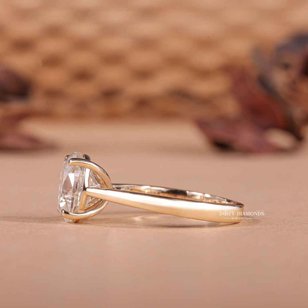 2.0CT - 3.0CT Oval F/VS1 Lab Grown Diamond Solitaire Engagement Ring - Doozy Diamonds
