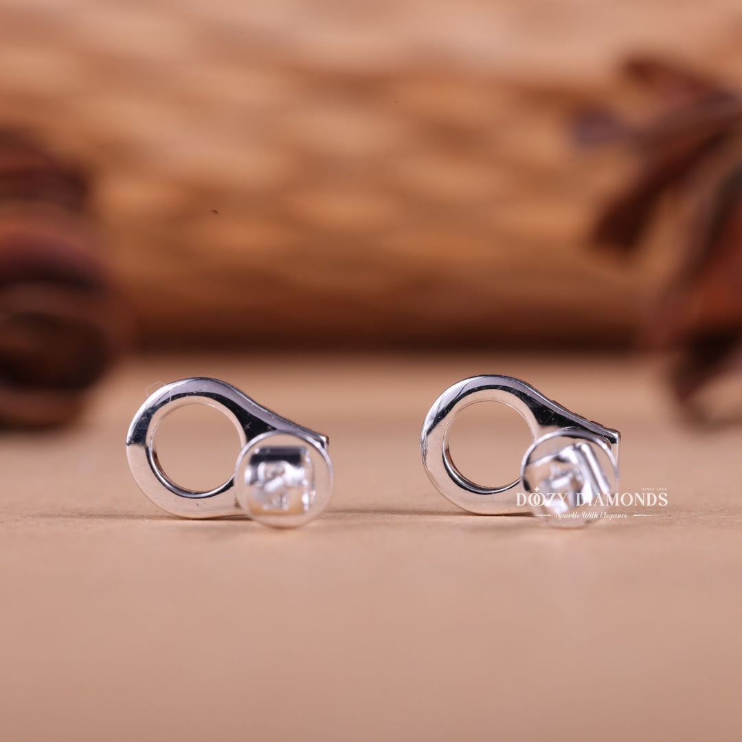 Round EF-VS2 Lab-Grown Diamond Hand Cuff Earrings